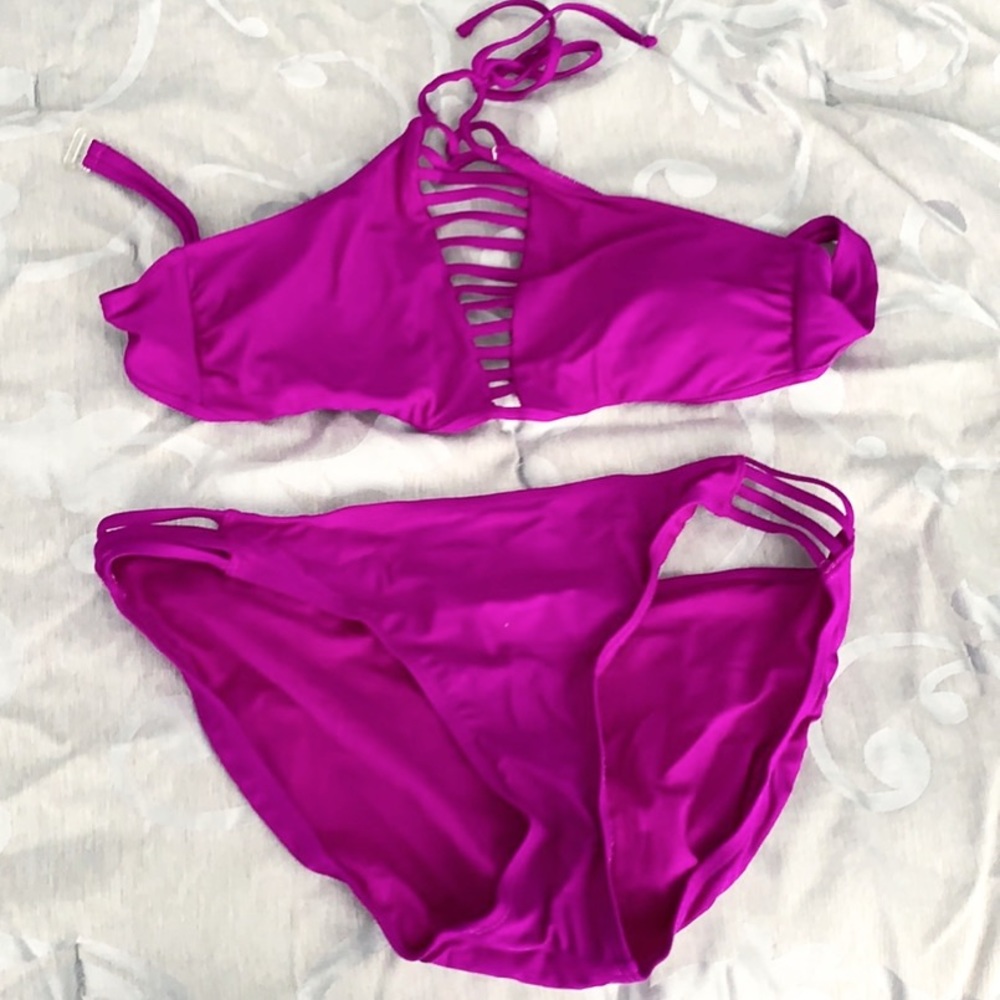 Purple bathing suit